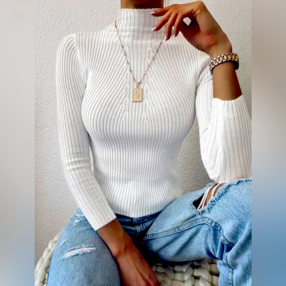 Zaful slim mock turtleneck